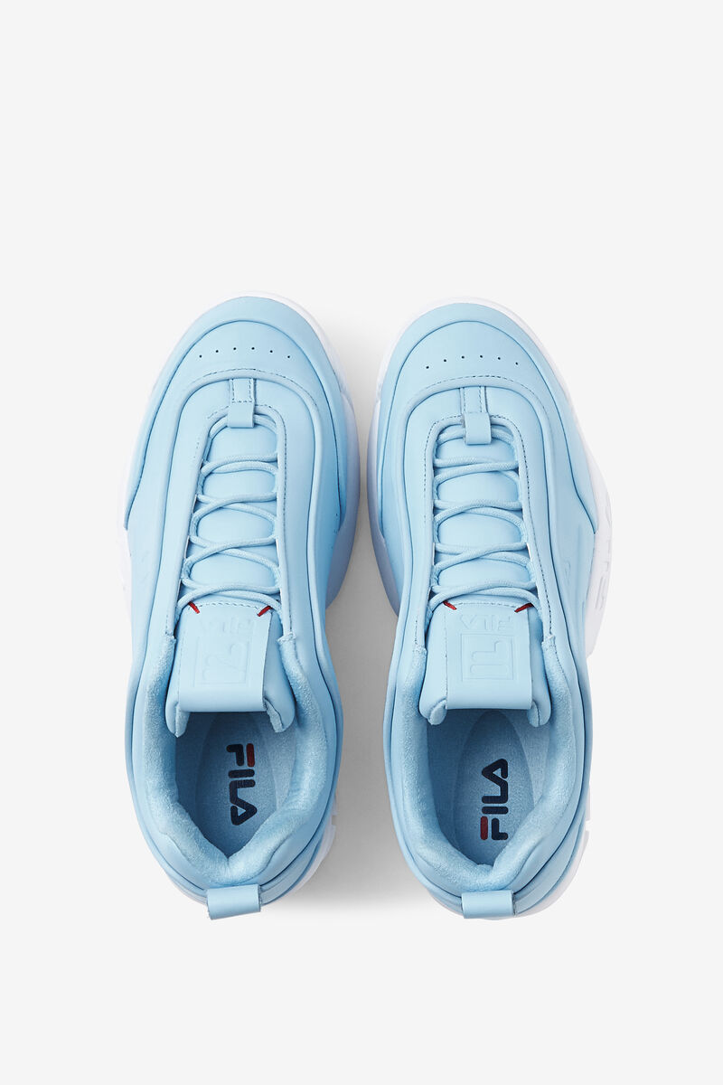 Blue / Blue / White Women's Fila Disruptor Zero Platform Shoes | EciQEemAEJl