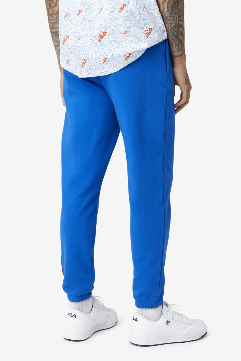 Blue Men's Fila Basecamp Pant Pants | 8iOZEIAP5HI