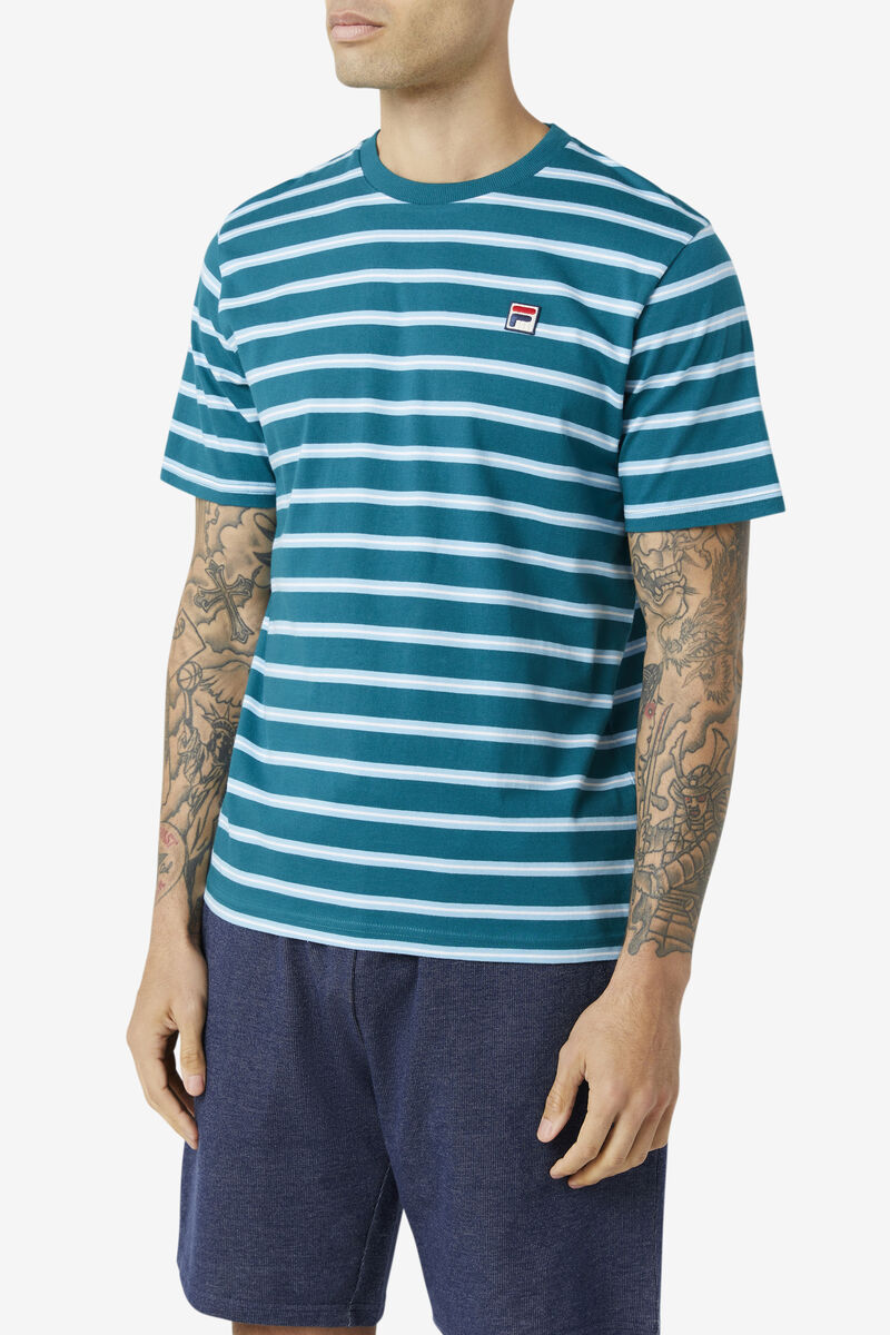 Blue Men's Fila Dolce T Shirts | gVg5rCpU7FO