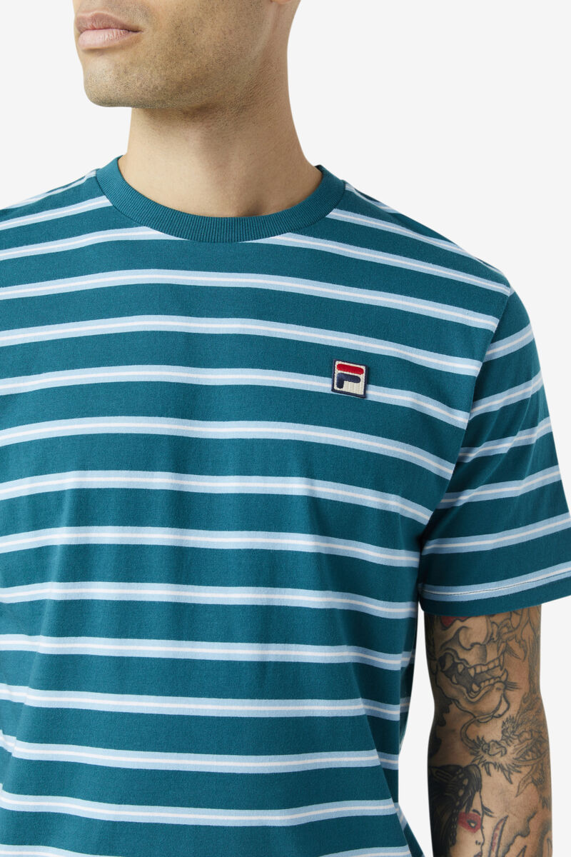 Blue Men's Fila Dolce T Shirts | gVg5rCpU7FO