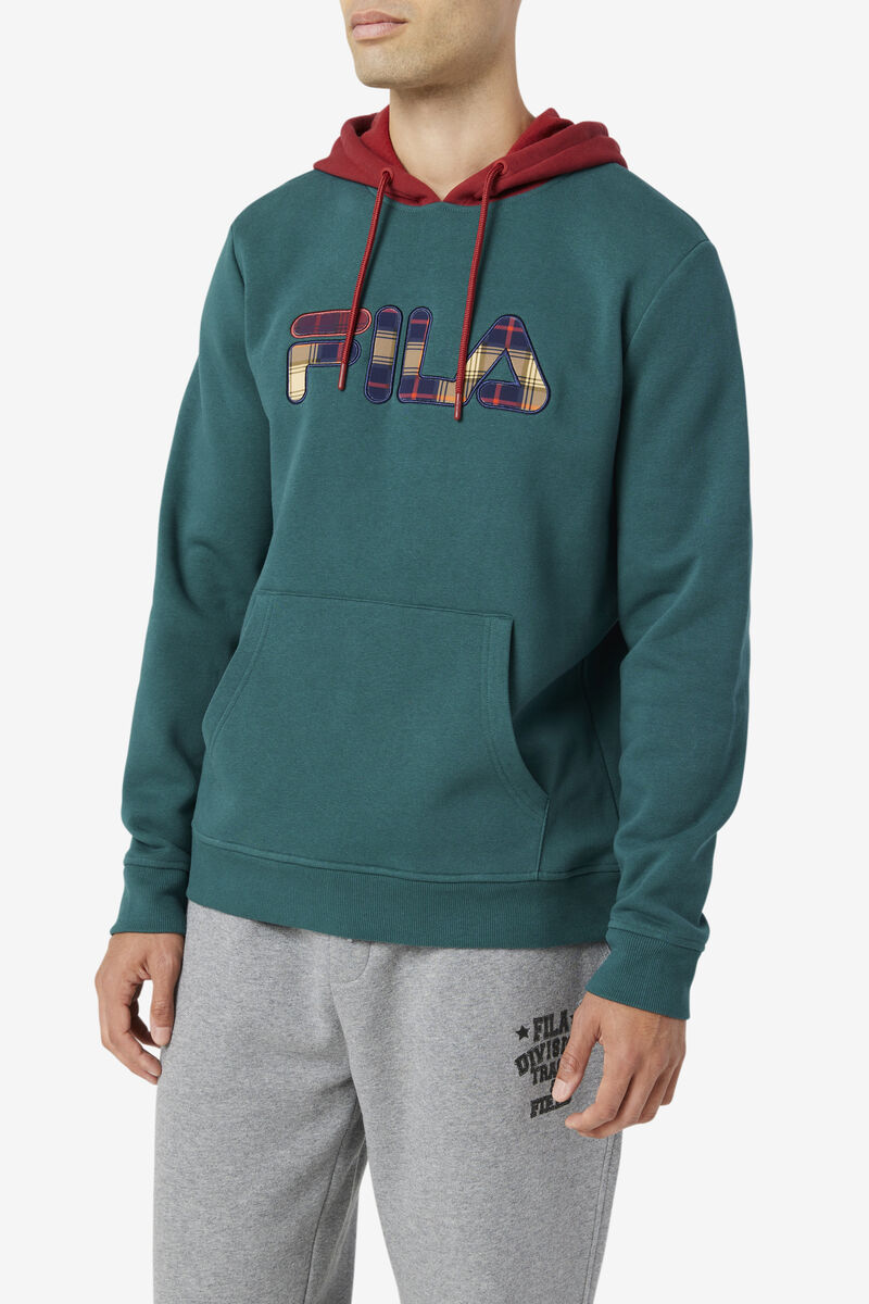 Blue Men's Fila Harnoop Hoodie Sweatshirts | g93vrDEycyH