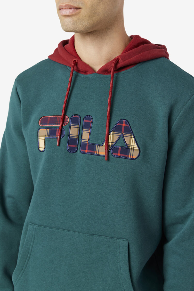 Blue Men's Fila Harnoop Hoodie Sweatshirts | g93vrDEycyH