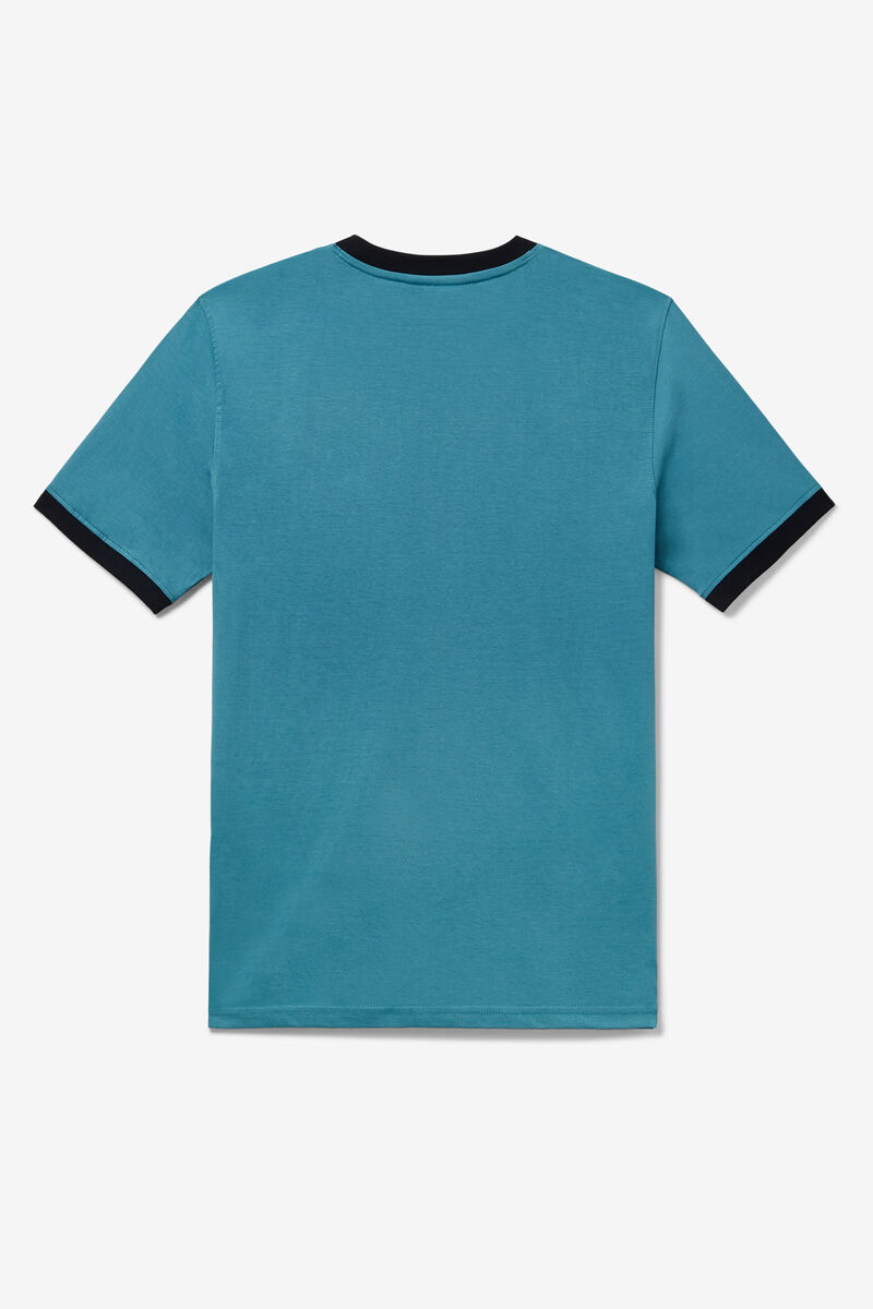 Blue Men's Fila Marconi Ringer T Shirts | dmj6L9RLWUU