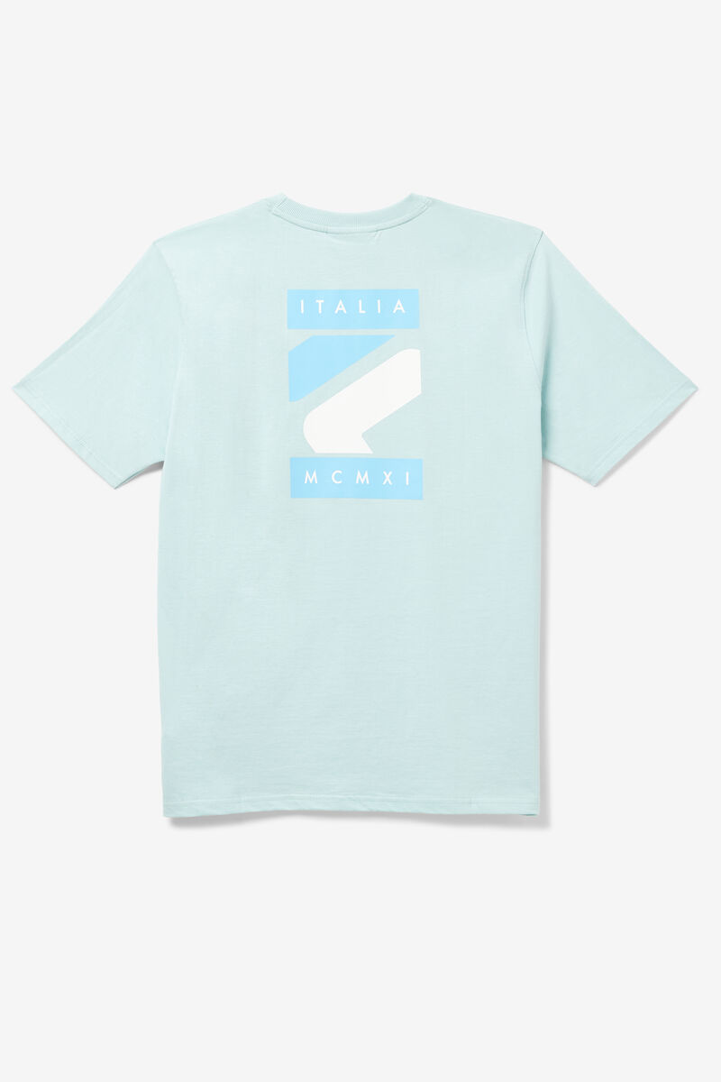 Blue Men's Fila Quartz T Shirts | BEOt6CQoqdG