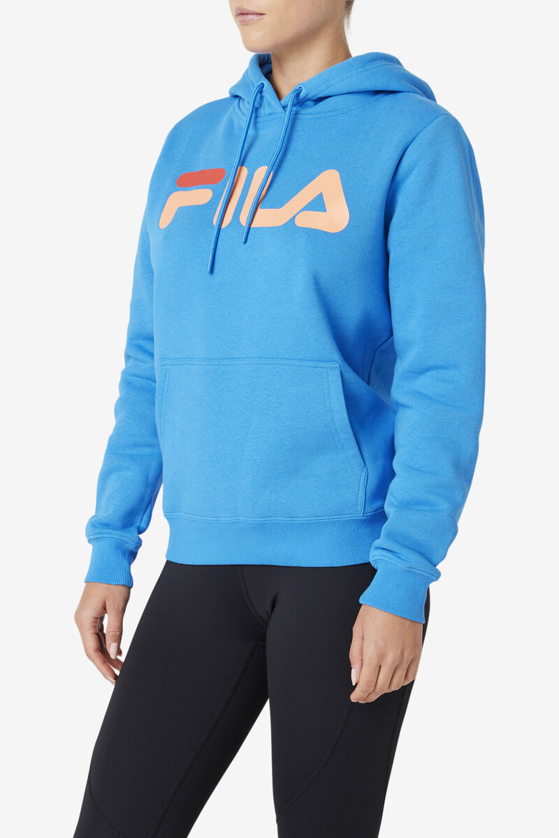 Blue / Orange Women's Fila Lucy Hoodie Hoodies | x3WBNr3foNx