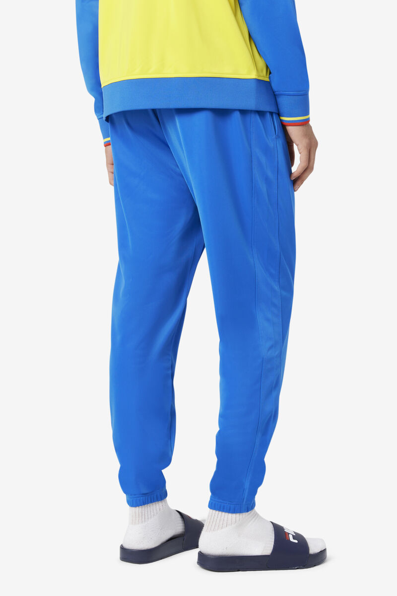 Blue / Red Men's Fila Colombia Track Pant Tracksuits | jXTooVOO8av