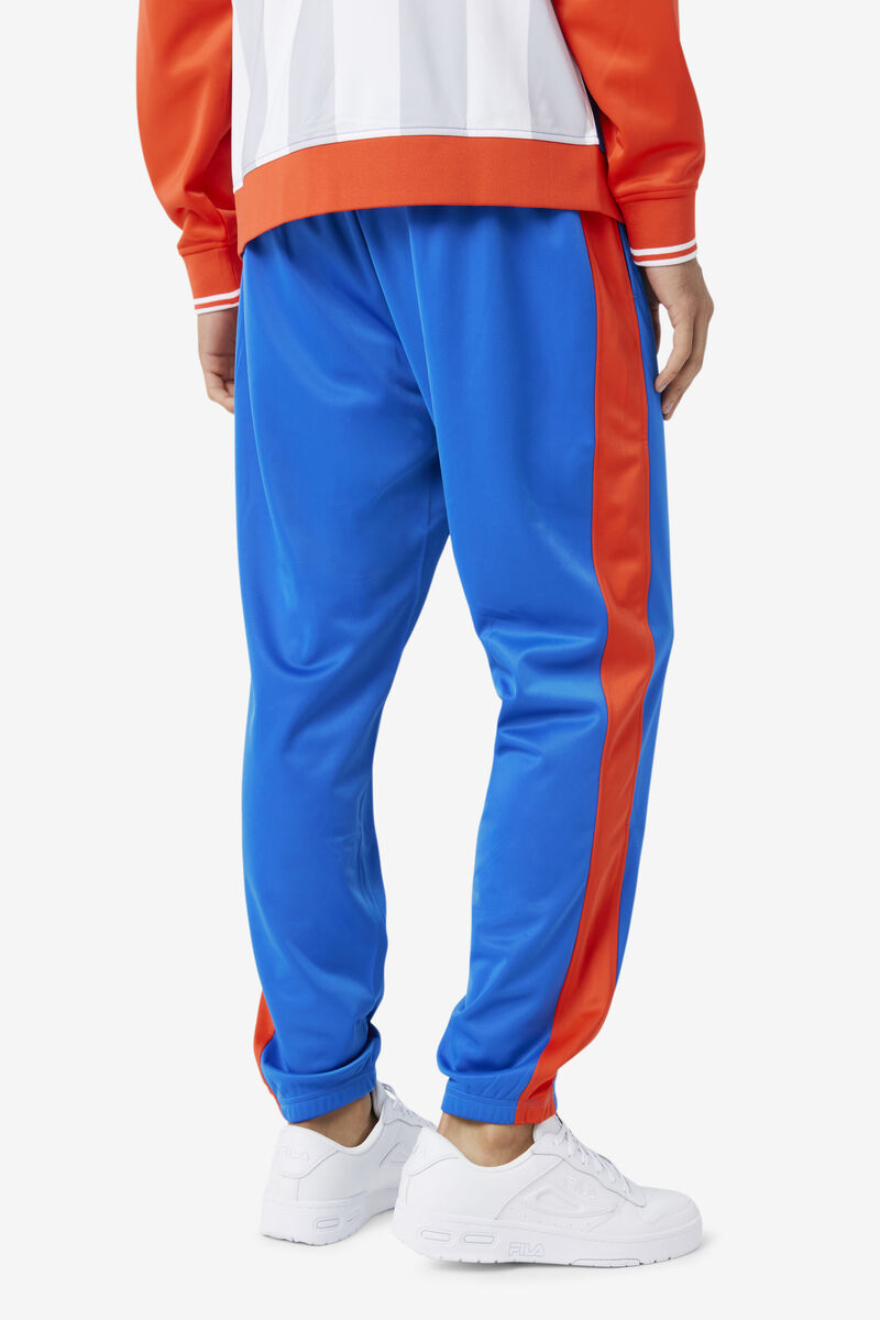 Blue / Red Men's Fila Cuba Pant Tracksuits | kROafW2g6Gw