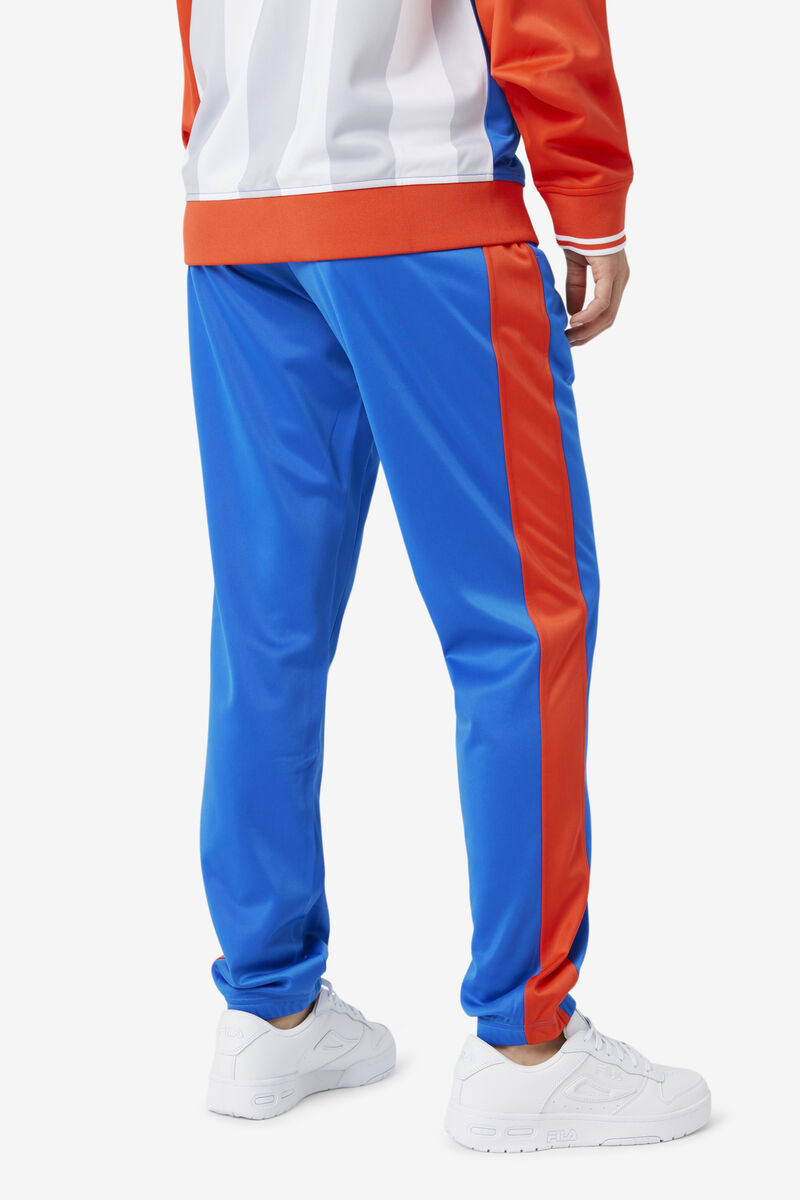 Blue / Red Men's Fila Cuba Pant Tracksuits | kROafW2g6Gw