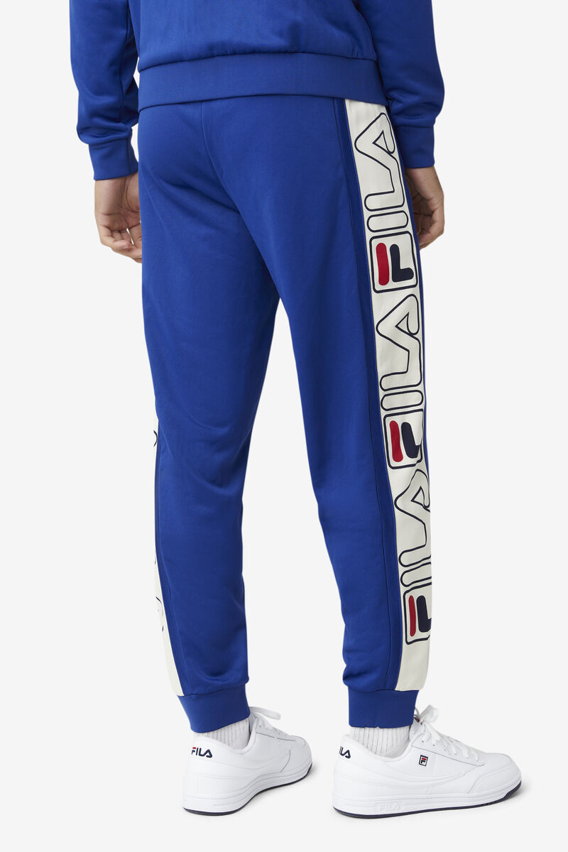 Blue / Red Men's Fila Greene Pant Pants | EEHtAWJOGrP