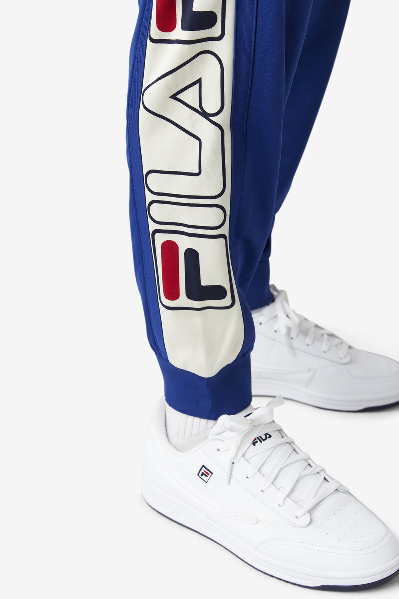 Blue / Red Men's Fila Greene Pant Pants | EEHtAWJOGrP