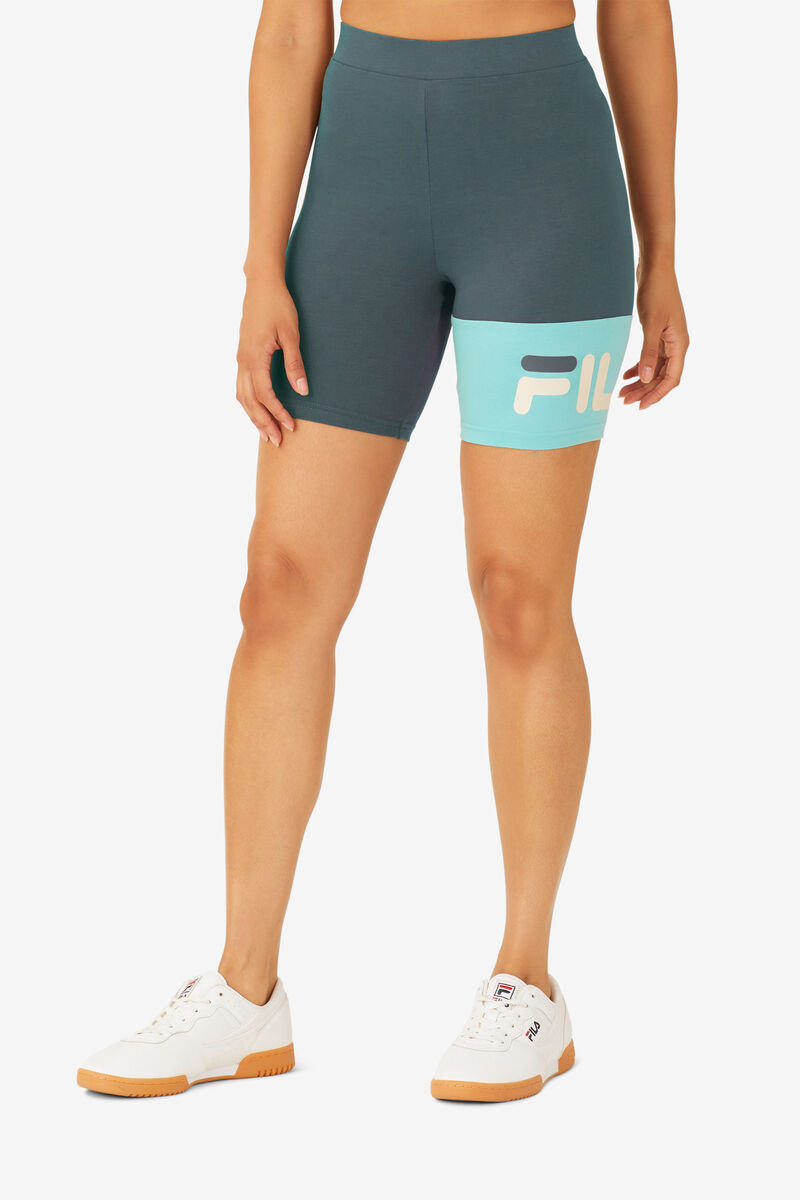 Blue Turquoise Women's Fila Kaira Bike Shorts Shorts | Es3Lr3JlXWK