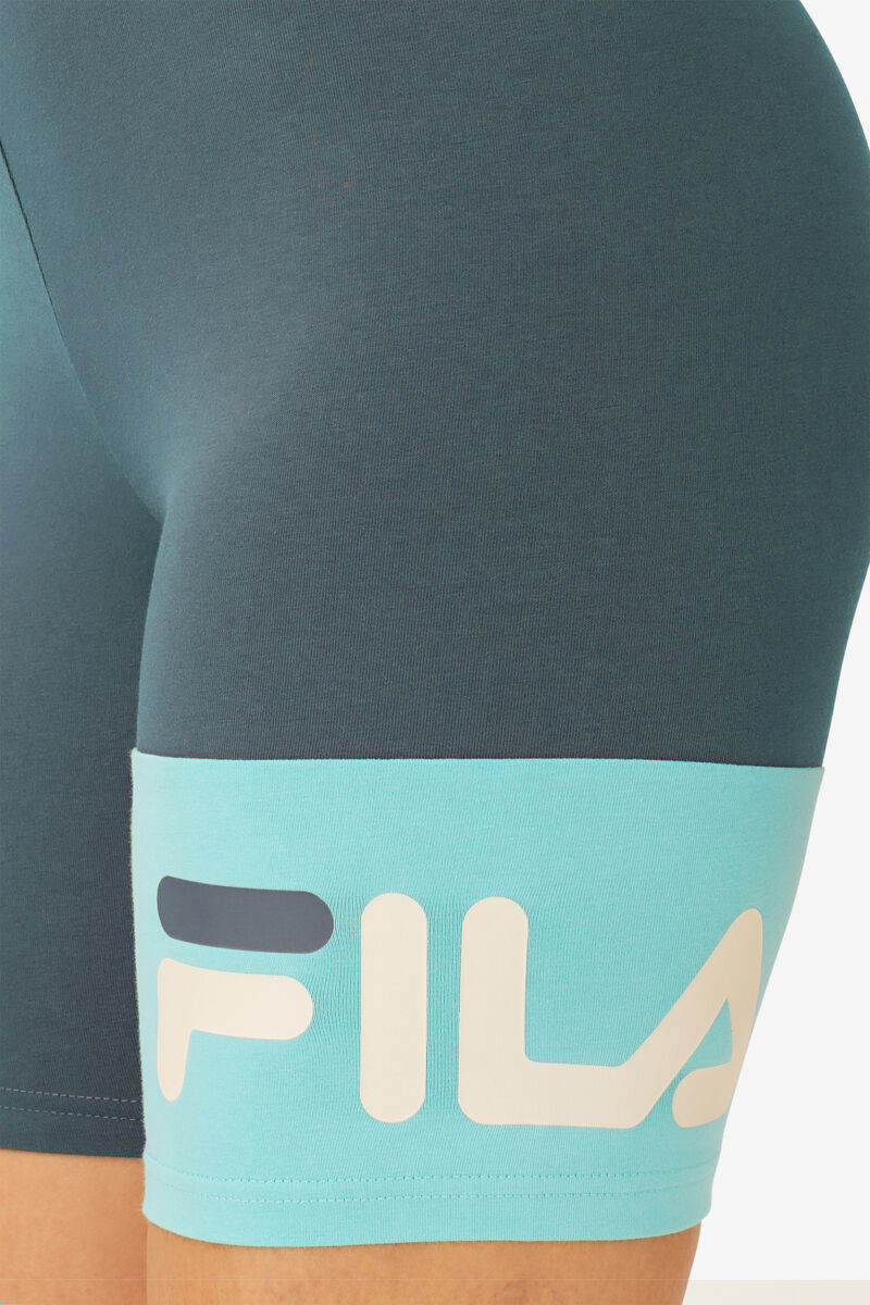 Blue Turquoise Women's Fila Kaira Bike Shorts Shorts | Es3Lr3JlXWK