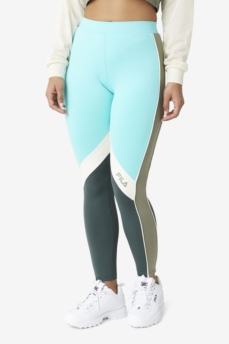 Blue Turquoise Women's Fila Sonya Legging Leggings | Bb5GE14tXi2