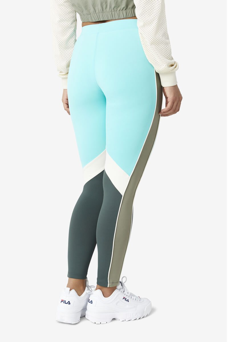 Blue Turquoise Women's Fila Sonya Legging Leggings | Bb5GE14tXi2