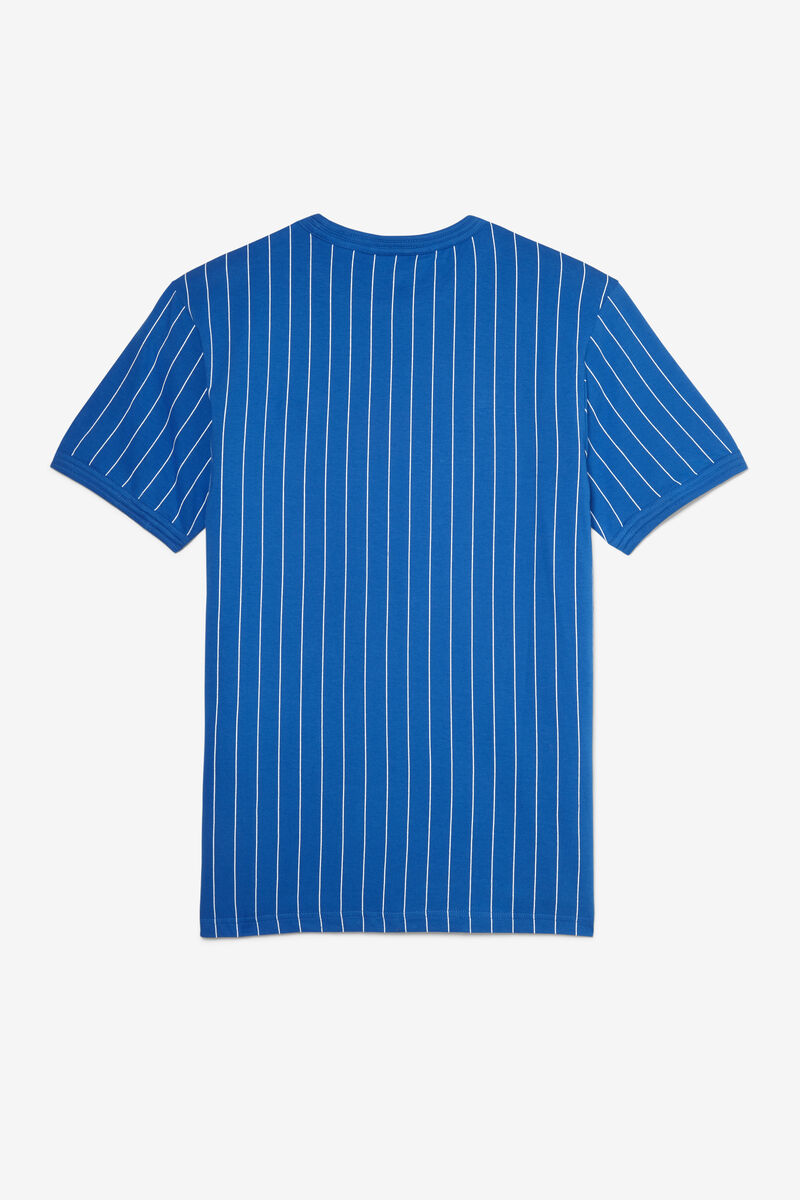 Blue / White Men's Fila Guillo T Shirts | JIrtPTgko5e