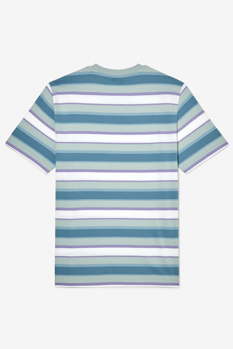 Blue / White Men's Fila Pietersite T Shirts | 4zUSEQDPnCS