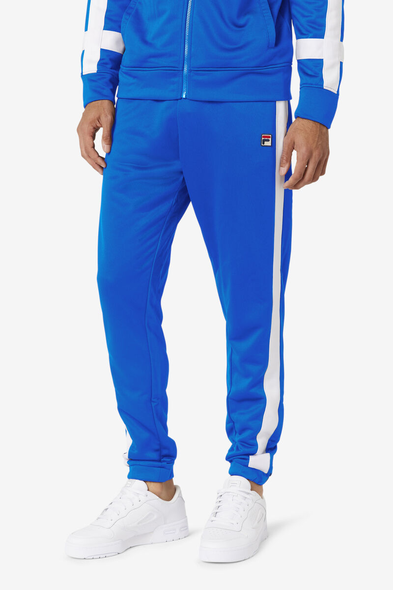 Blue / White Men's Fila Renzo Pant Pants | VzwHueM13uZ