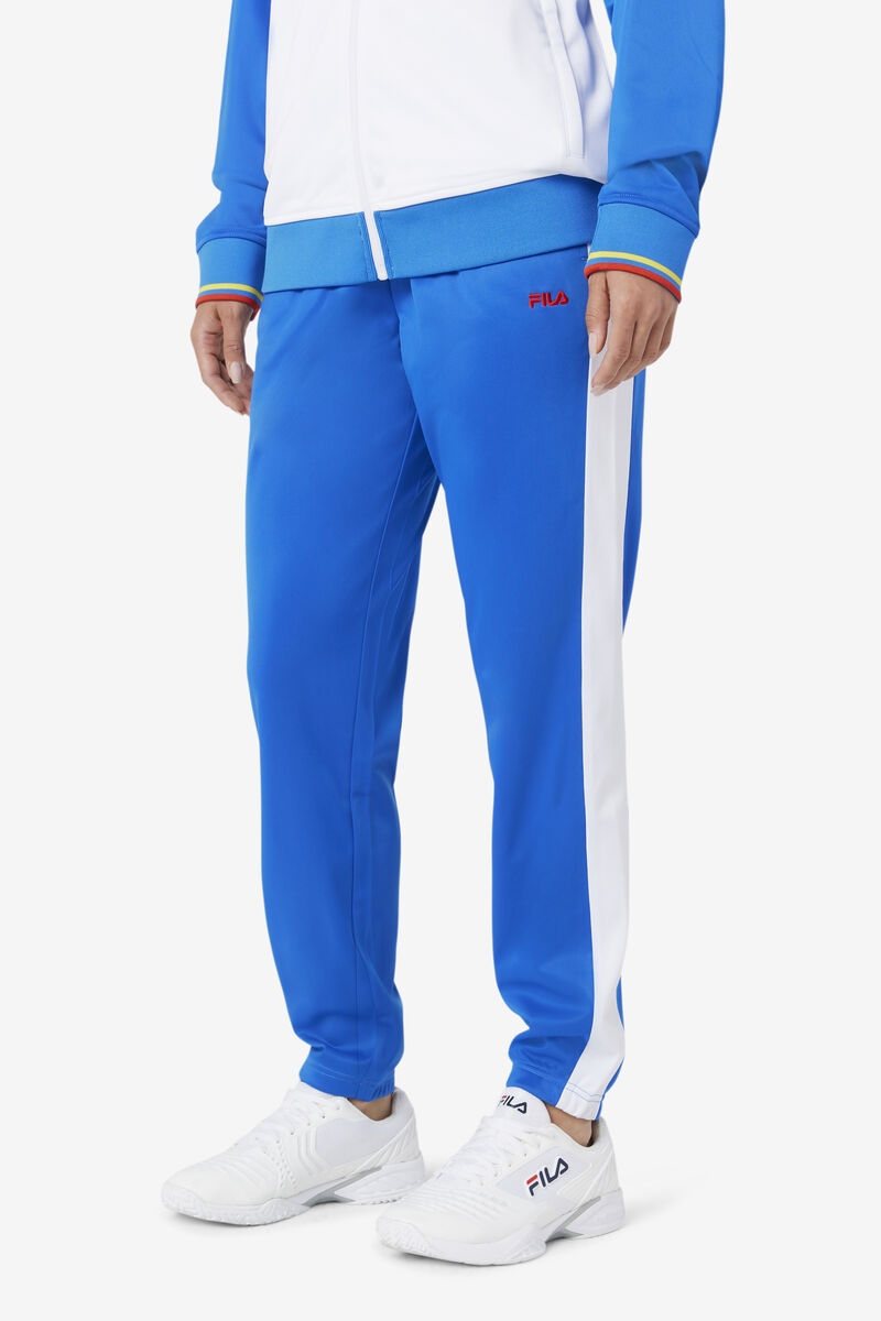 Blue / White / Red Men's Fila Ecuador Track Pant Tracksuits | lGkPGS4OIj3