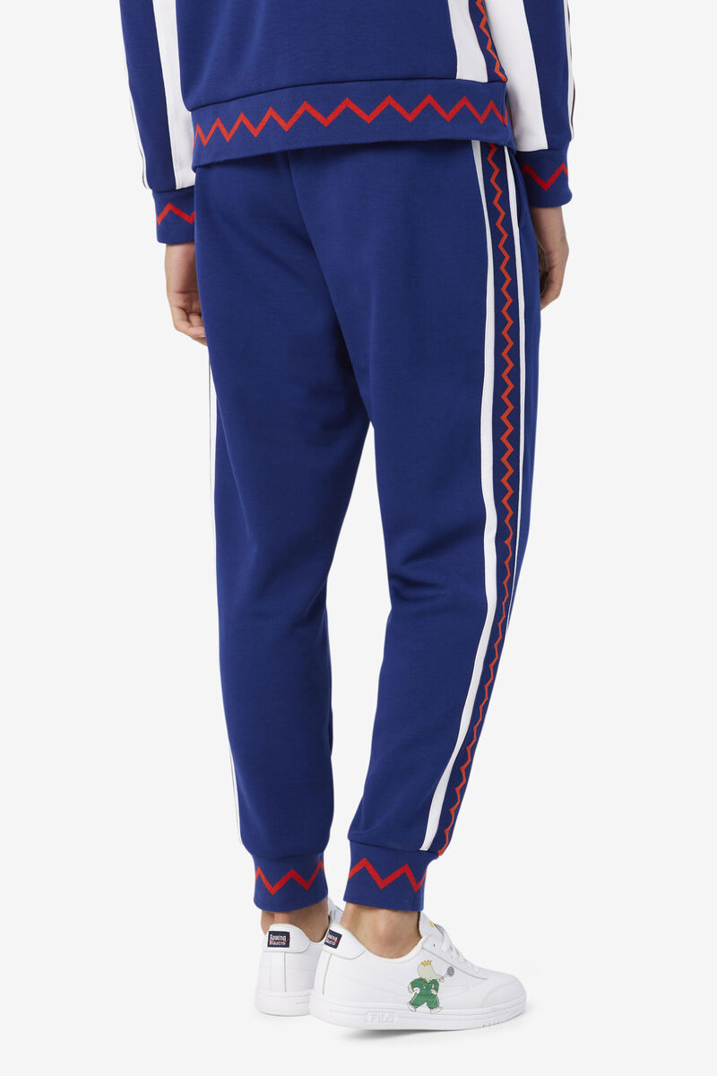 Blue / White Women's Fila Fila X Rb Babar Evertt Jogger Tracksuits | 8Ce2HSoehUc