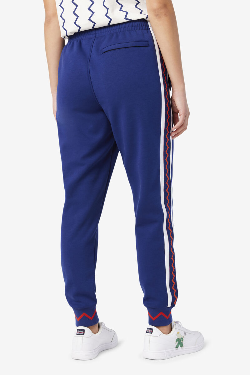 Blue / White Women's Fila Fila X Rb Babar Evertt Jogger Tracksuits | 8Ce2HSoehUc