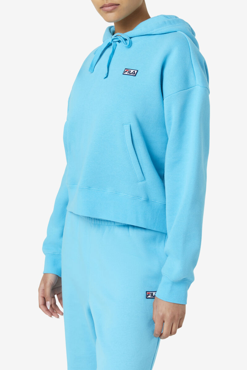 Blue Women's Fila Marina Hoodie Hoodies | dXu69Y3Kby8