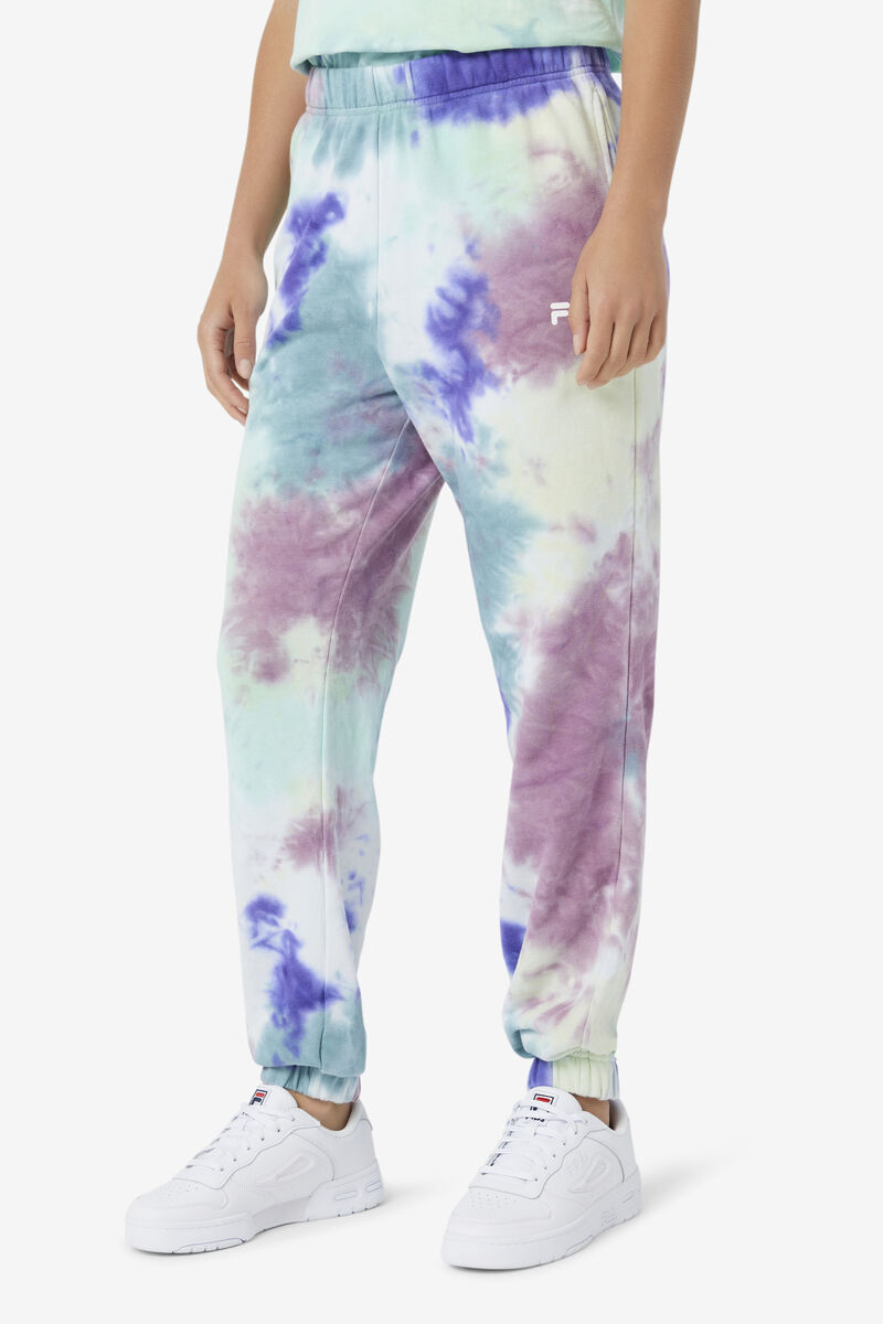 Blue Women's Fila Raleigh Tie Dye Jogger Pants | iMDG8iYERJI