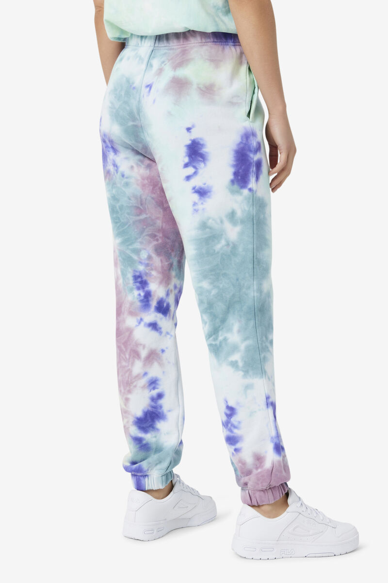 Blue Women's Fila Raleigh Tie Dye Jogger Pants | iMDG8iYERJI