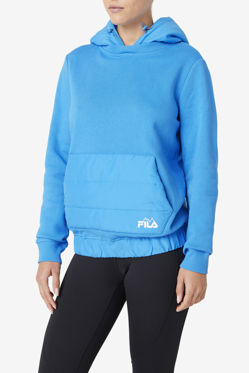 Blue Women's Fila Trinity Hoodie Hoodies | yEnA83Qy3yA