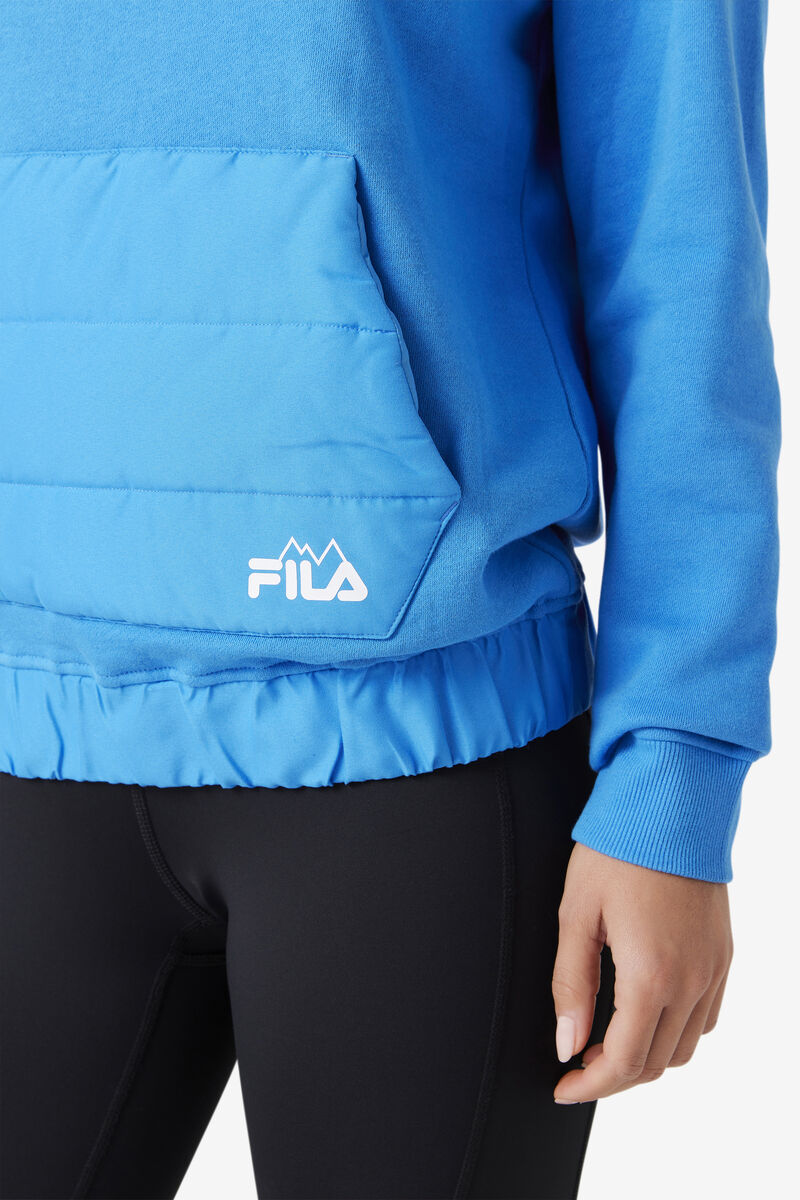 Blue Women's Fila Trinity Hoodie Hoodies | yEnA83Qy3yA