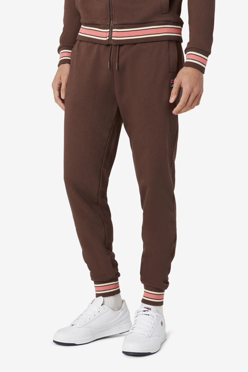 Brown Men's Fila Galena Track Pant Tracksuits | VNX2crp4Znz