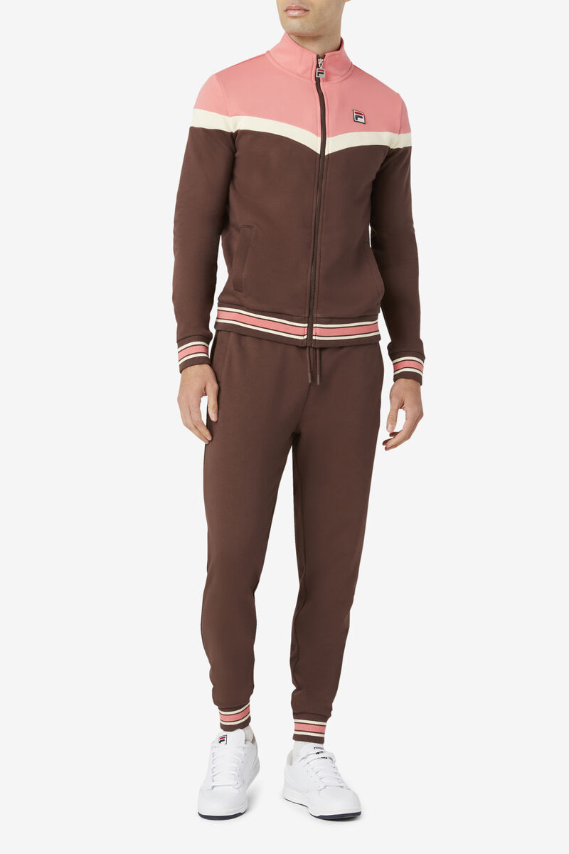 Brown Men's Fila Galena Track Pant Tracksuits | VNX2crp4Znz