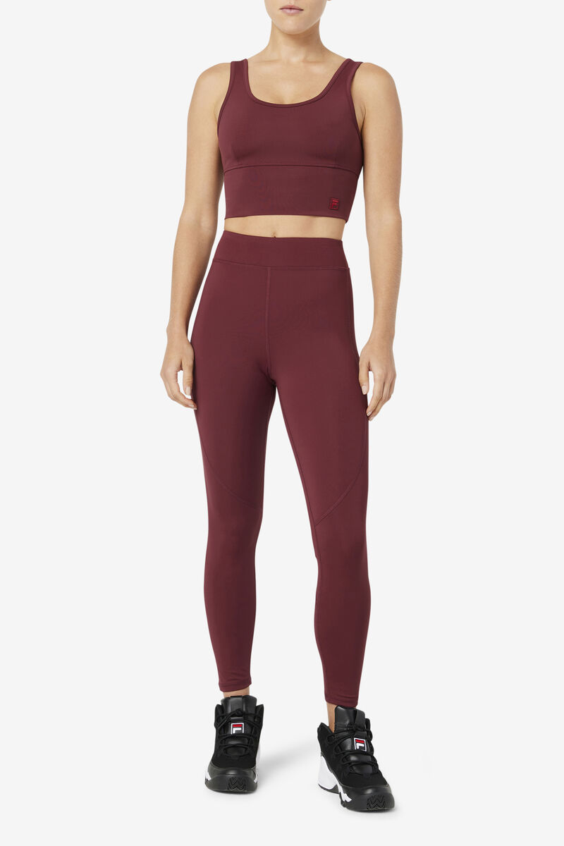 Brown Women's Fila Emerie Legging Leggings | l5FDkVFg75C