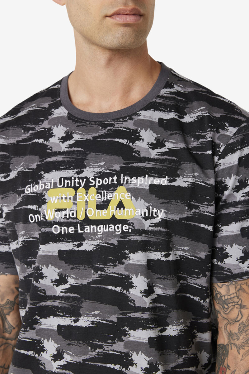 Camo Men's Fila Pepacton T Shirts | yYJSJepQNHu