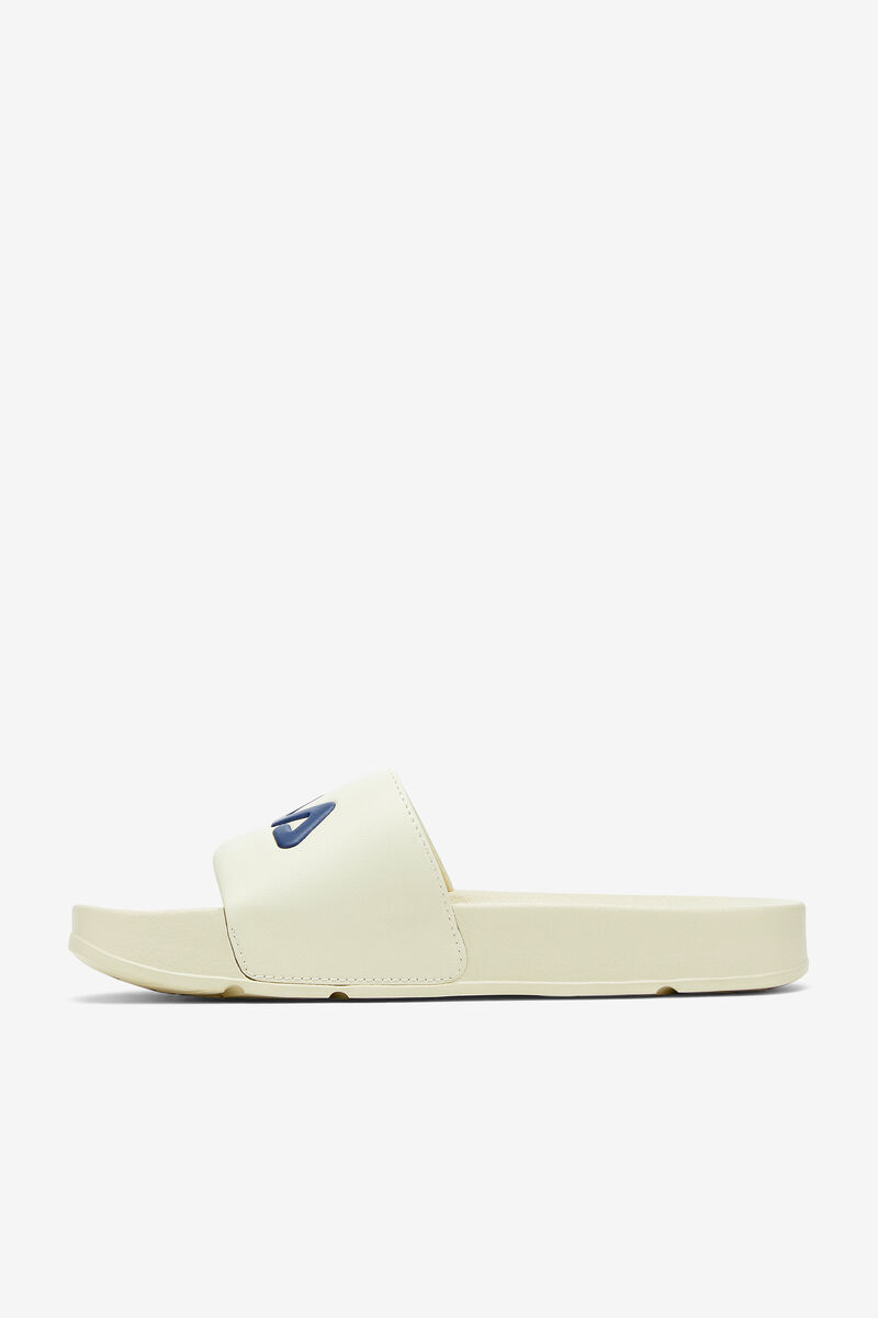 Cream / Navy / Red Men's Fila Drifter Sandals | InzhmiTNfIN