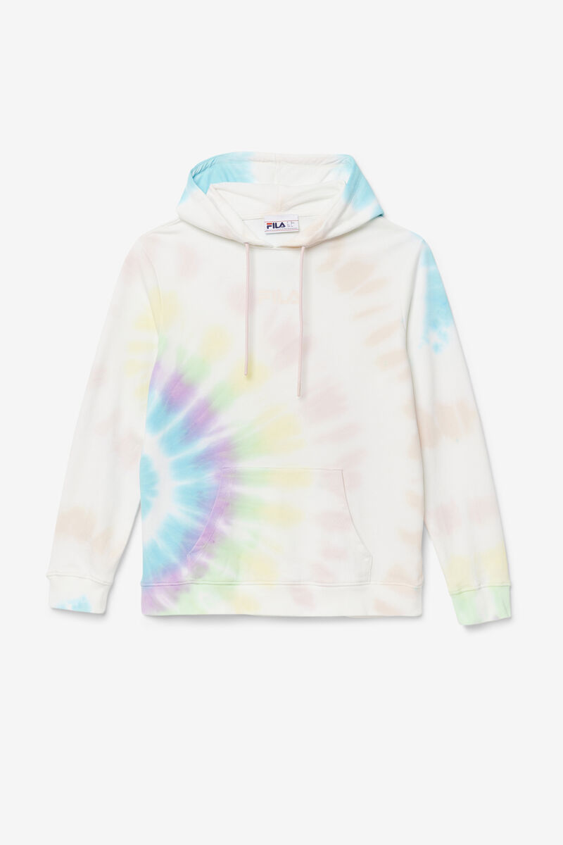 Cream Women\'s Fila Aerolynn Tie Dye Hoodie Hoodies | cOu4dvaACZx