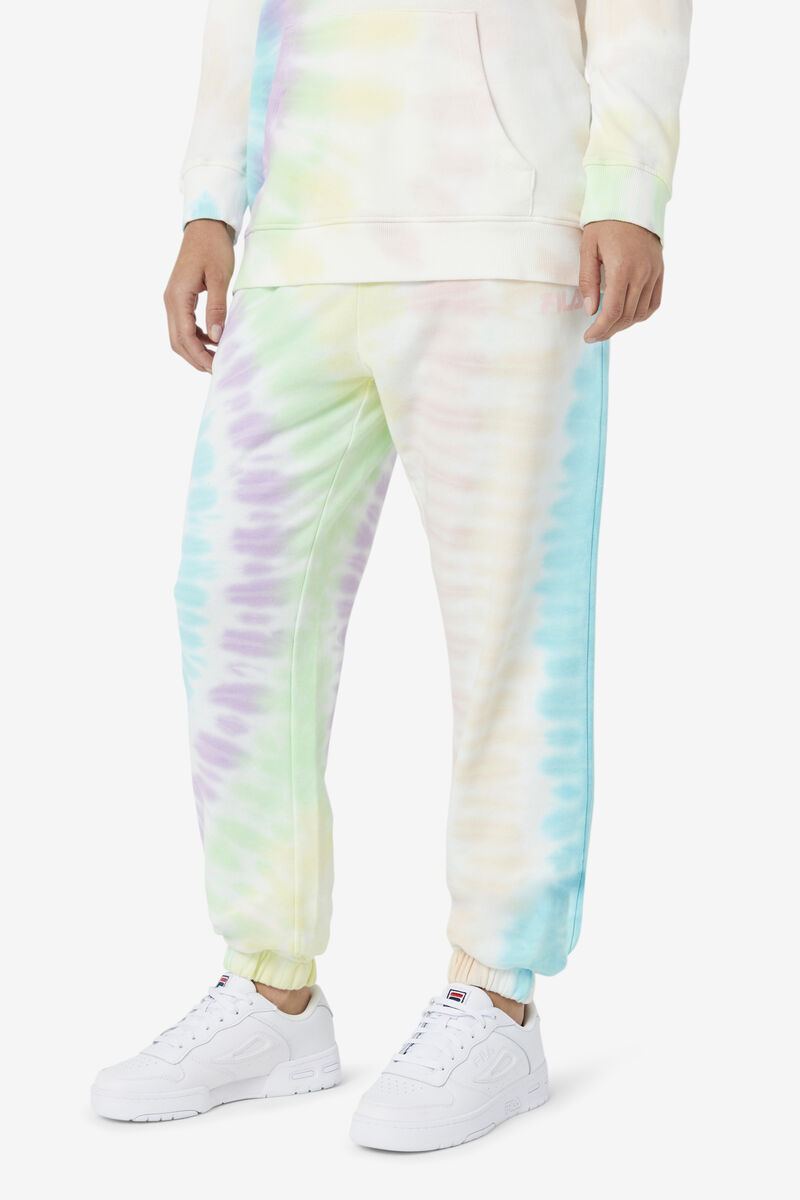 Cream Women's Fila Raleigh Tie Dye Jogger Pants | 1P4W3jRSJBd