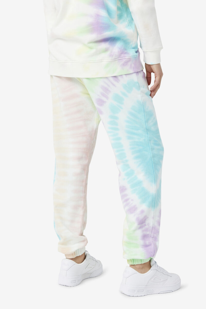 Cream Women's Fila Raleigh Tie Dye Jogger Pants | 1P4W3jRSJBd