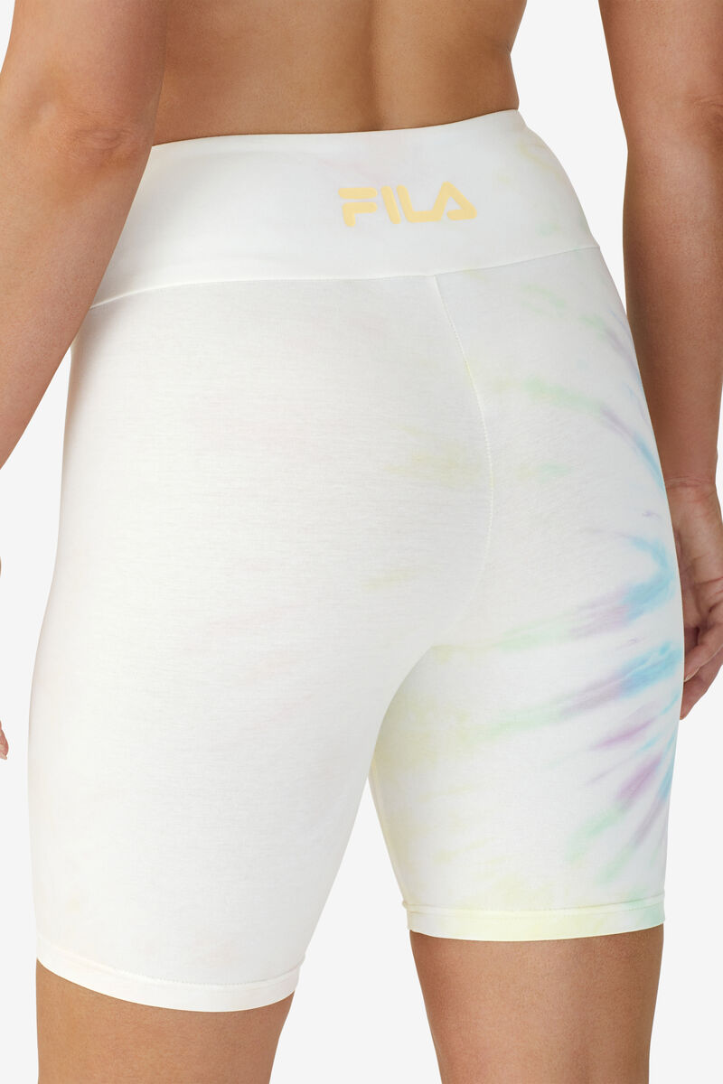 Cream Women's Fila Taima Tie Dye Bike Short Shorts | H7DrAE1Xw1B