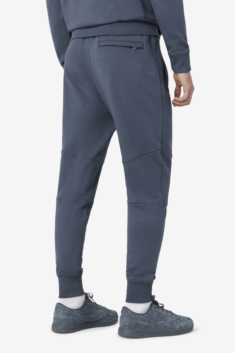 Dark Blue Men's Fila Freya Jogger Pants | C1O1KRCnE3f