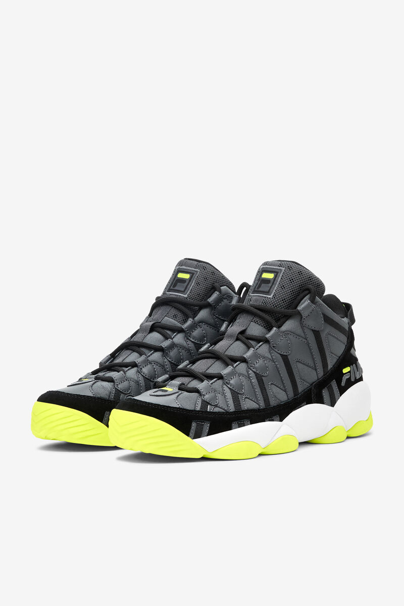 Dark Grey / Black / Yellow Men's Fila Jerry Stackhouse Spaghetti Trainers | Fila Trainers | QnIU7xPa