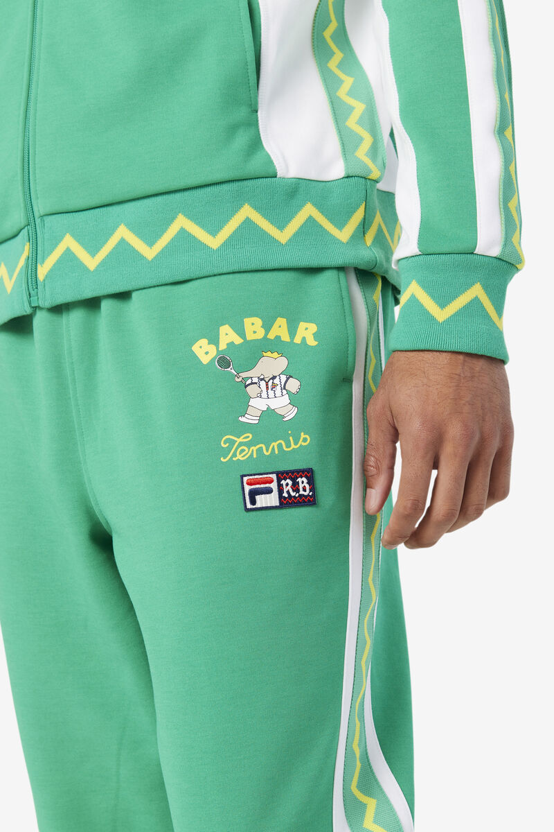 Deep Mint / White Women's Fila Fila X Rb Babar Evertt Jogger Pants | 7Rqt2tjy4UP