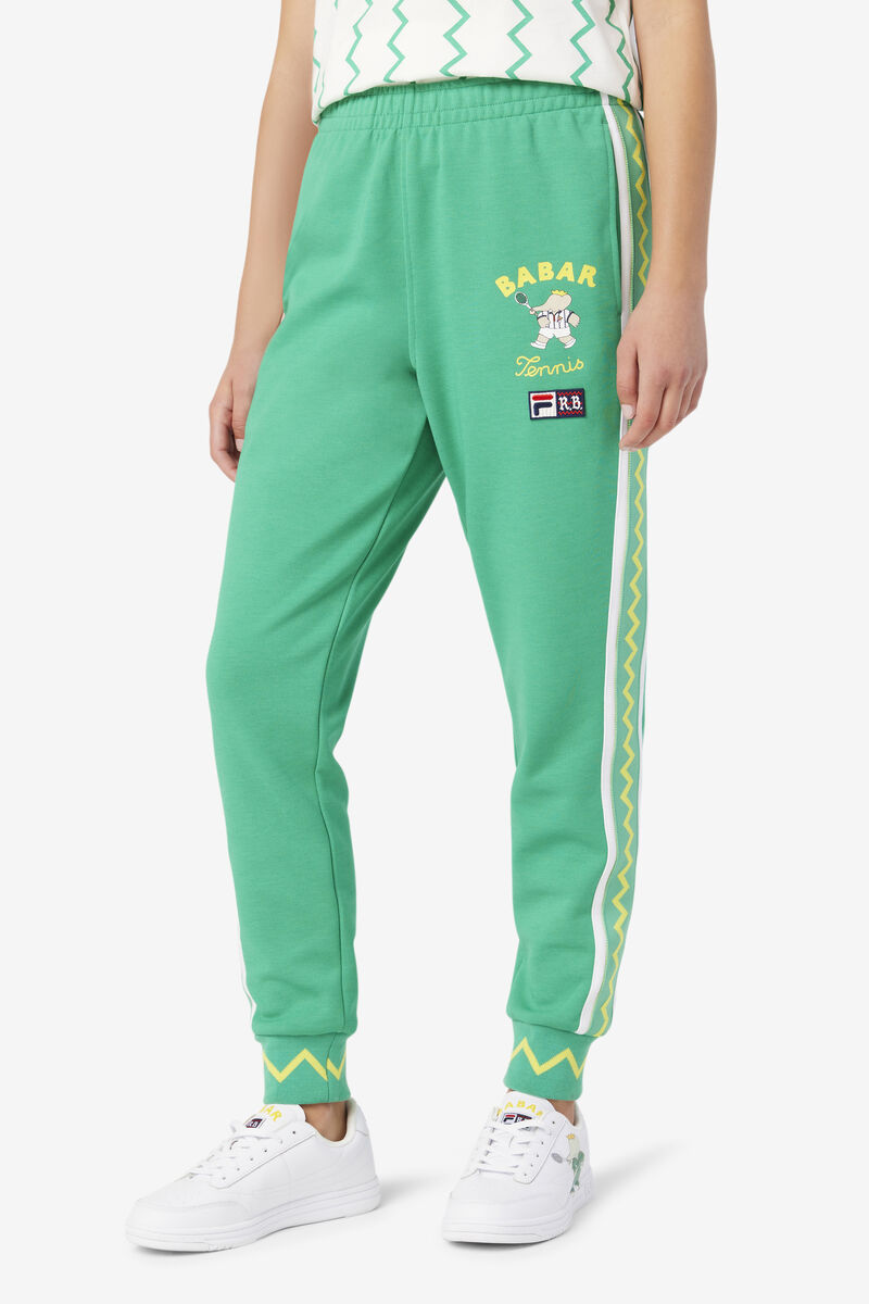 Deep Mint / White Women's Fila Fila X Rb Babar Evertt Jogger Tracksuits | kphGxibadUn