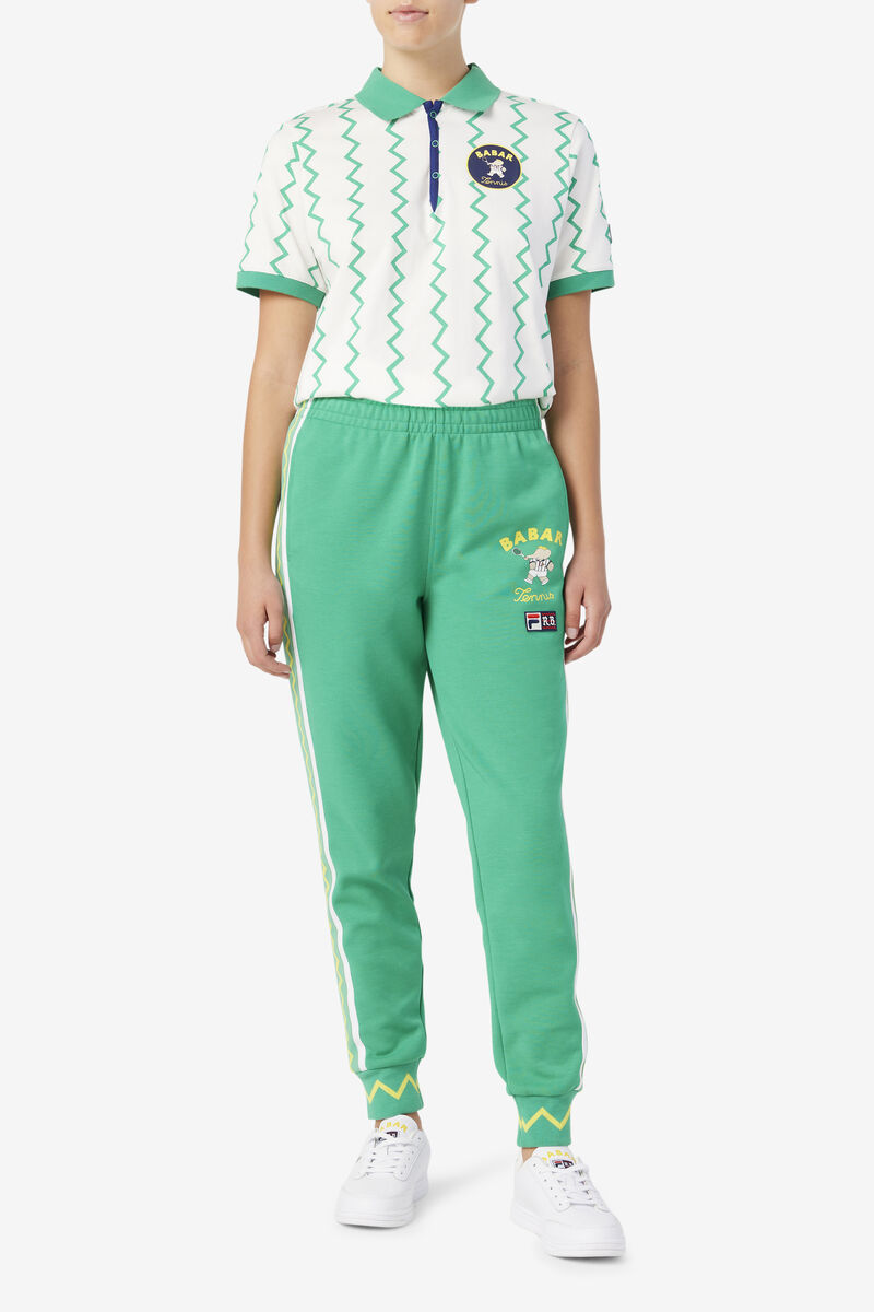 Deep Mint / White Women's Fila Fila X Rb Babar Evertt Jogger Tracksuits | kphGxibadUn