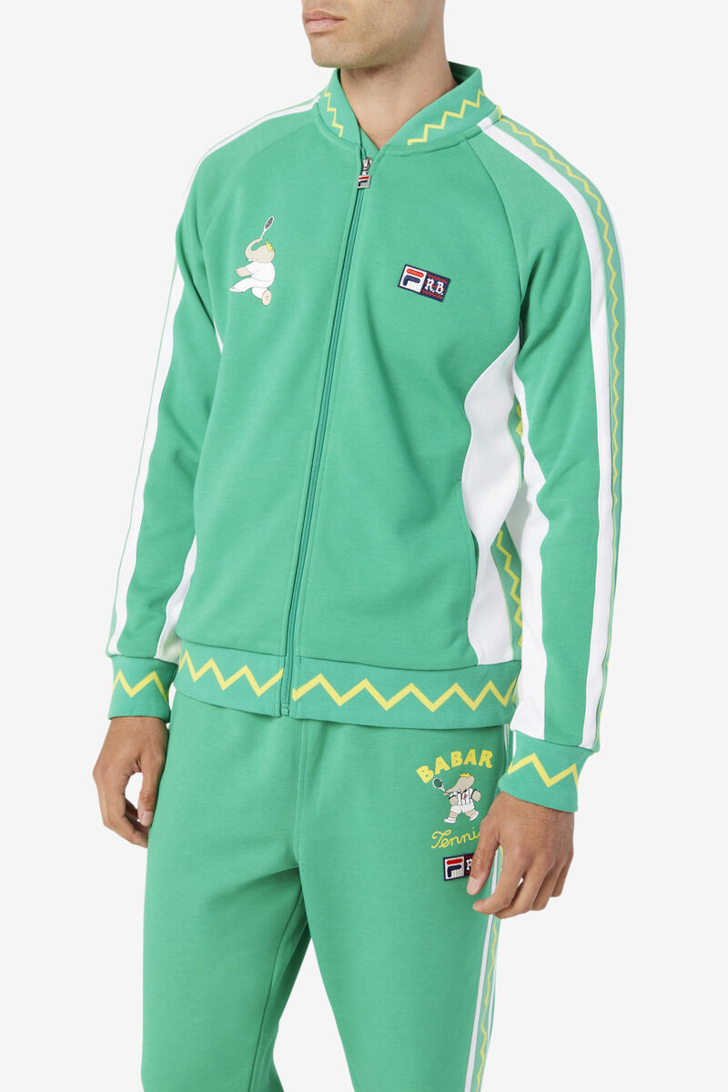 Deep Mint / White Women's Fila Fila X Rb Babar Iggy Jacket Tracksuits | ns14JDHIBPq