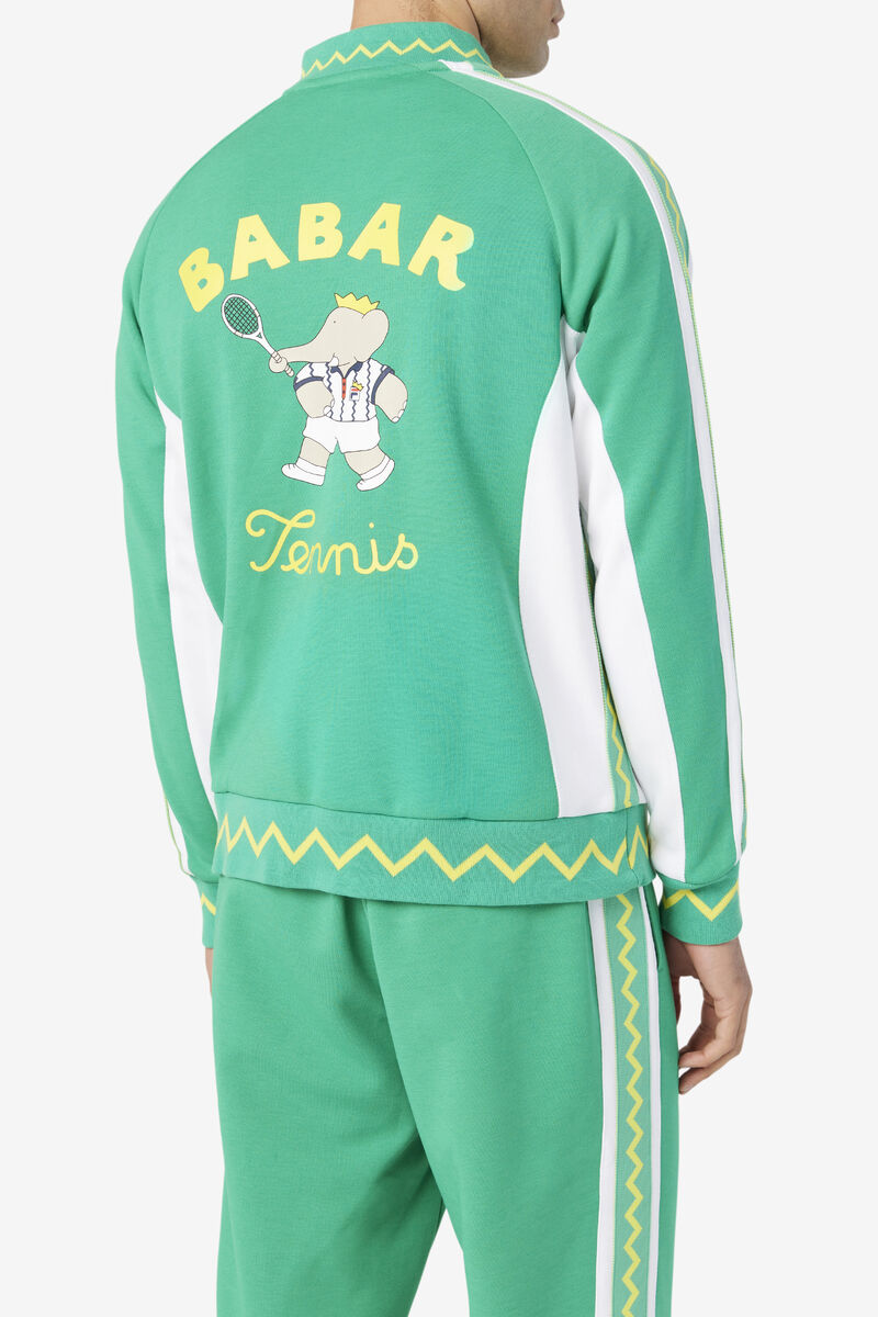 Deep Mint / White Women's Fila Fila X Rb Babar Iggy Jacket Tracksuits | ns14JDHIBPq