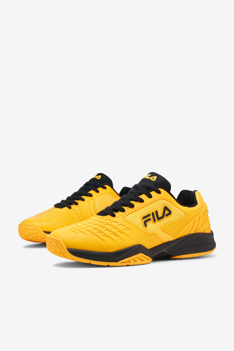 Gold / Gold / Black Men's Fila Axilus 2 Energized Tennis Shoes | EGLWDTPL2Zm