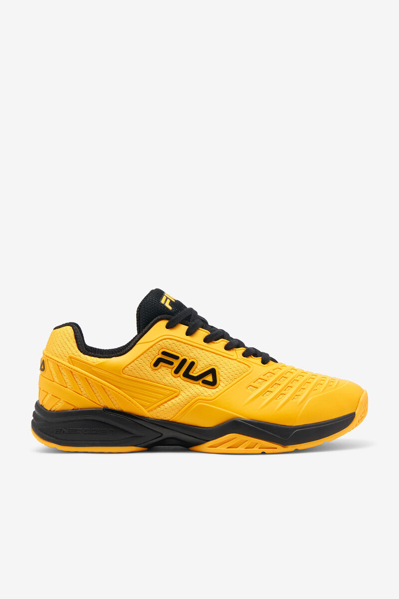 Gold / Gold / Black Men\'s Fila Axilus 2 Energized Tennis Shoes | EGLWDTPL2Zm