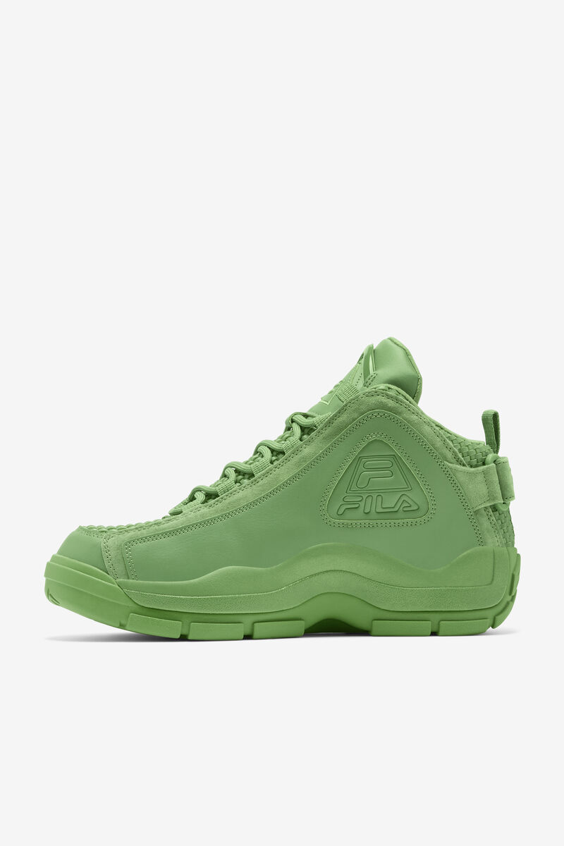 Green / Green / Green Men's Fila Grant Hill 2 Woven Basketball Shoes | DU9WaoPVSt2