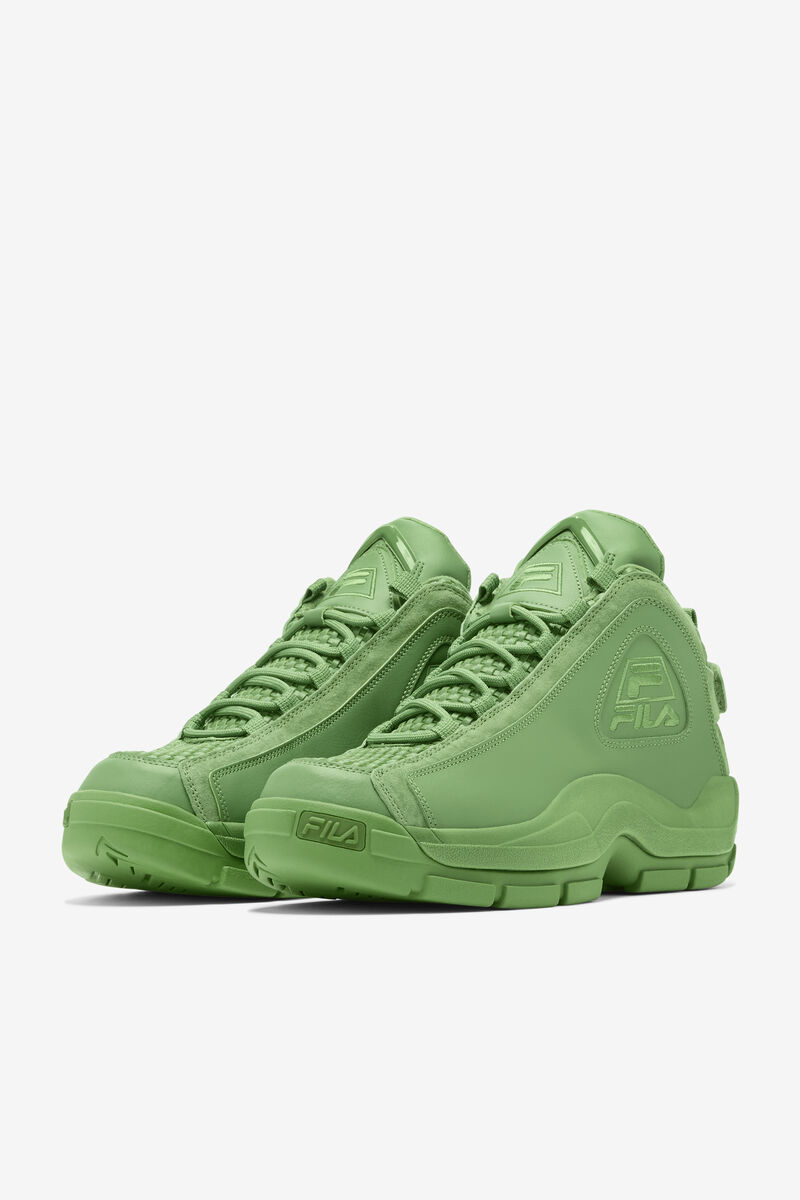 Green / Green / Green Men's Fila Grant Hill 2 Woven Basketball Shoes | DU9WaoPVSt2