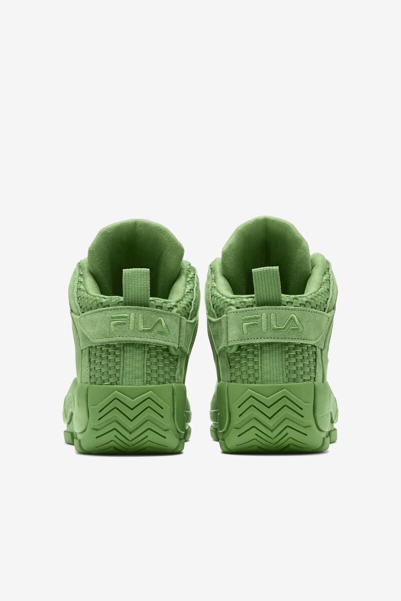 Green / Green / Green Men's Fila Grant Hill 2 Woven Basketball Shoes | DU9WaoPVSt2